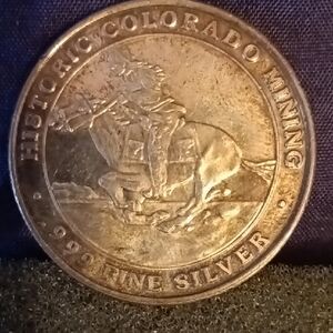 Historic Colorado Mining .999 Silver Commemorative Coin
